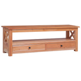 Tv Cabinet 120X30X40 Cm Solid Mahogany Wood