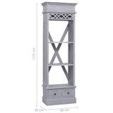 Highboard Solid Mahogany Wood