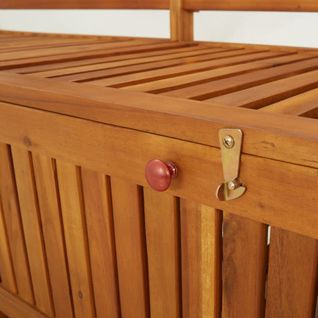 Storage Bench 170 Cm Solid Wood Acacia