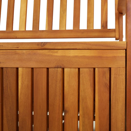 Storage Bench 170 Cm Solid Wood Acacia
