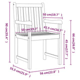 Garden Chairs 2 pcs Solid Acacia Wood