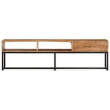 Tv Cabinet 160X30X45 Cm Solid Wood Acacia