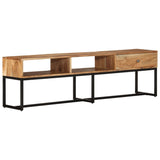 Tv Cabinet 160X30X45 Cm Solid Wood Acacia