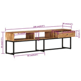 Tv Cabinet 160X30X45 Cm Solid Wood Acacia