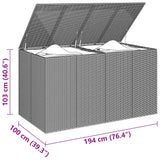 Garden Cushion Box Pe Rattan