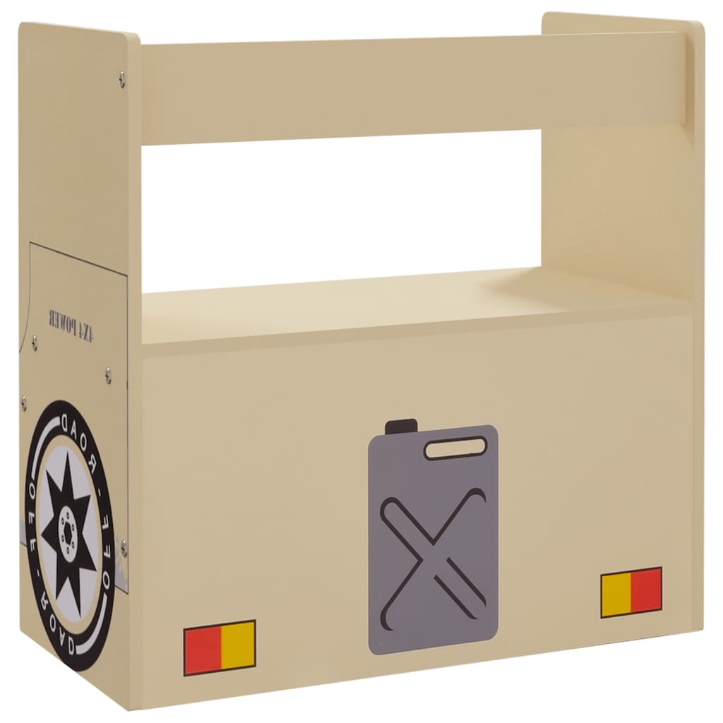 3 Piece Kids Table And Chair Set Off-Road Car Design Mdf