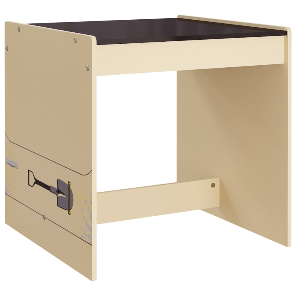 3 Piece Kids Table And Chair Set Off-Road Car Design Mdf