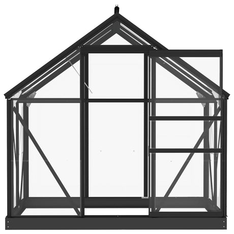 Glass Greenhouse Anthracite Aluminium