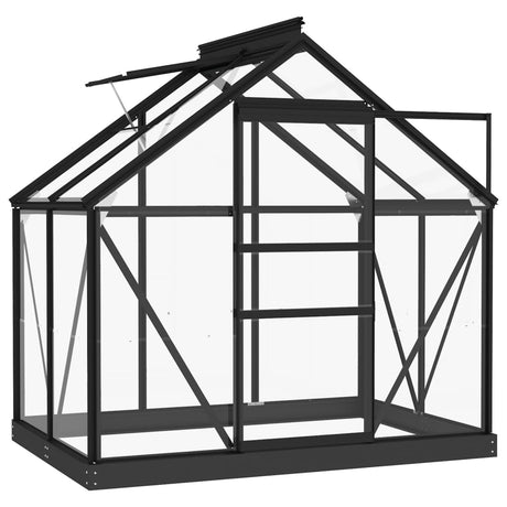 Glass Greenhouse Anthracite Aluminium