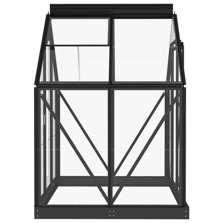 Glass Greenhouse Anthracite Aluminium