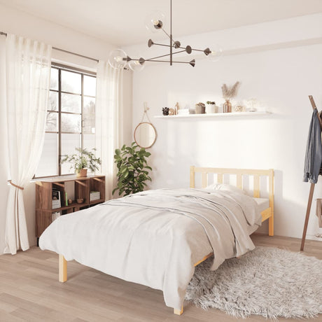 810076  Bed Frame Without Mattress Solid Wood