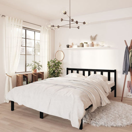 810076  Bed Frame Without Mattress Solid Wood
