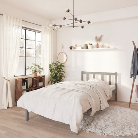 810076  Bed Frame Without Mattress Solid Wood