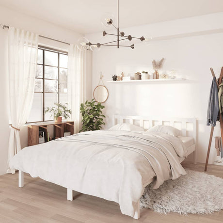 810076  Bed Frame Without Mattress Solid Wood