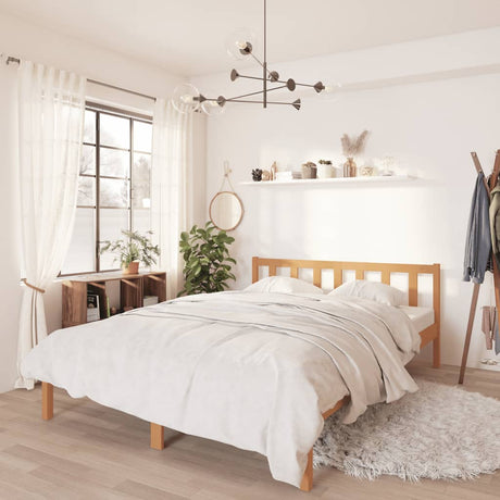 810076  Bed Frame Without Mattress Solid Wood