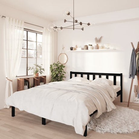 810076  Bed Frame Without Mattress Solid Wood