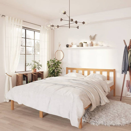 810076  Bed Frame Without Mattress Solid Wood
