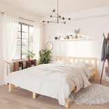 810076  Bed Frame Without Mattress Solid Wood