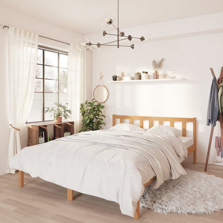 810076  Bed Frame Without Mattress Solid Wood