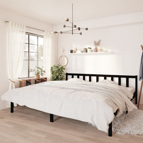 810076  Bed Frame Without Mattress Solid Wood