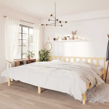 810076  Bed Frame Without Mattress Solid Wood