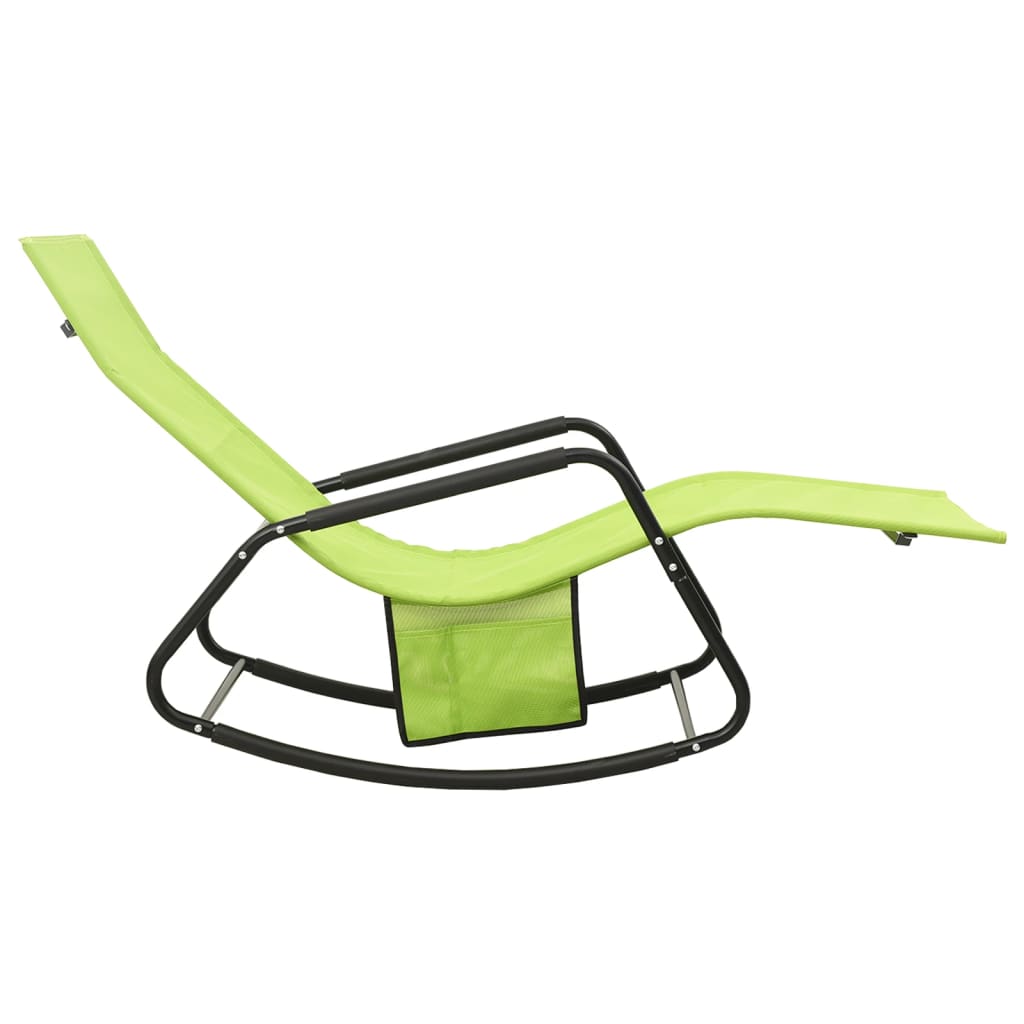 Sun Lounger Steel And Textilene