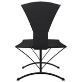 Outdoor Lounge Bed With Canopy Steel And Oxford Fabric