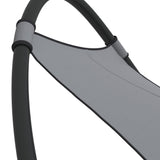 Rocking Sun Lounger With Wheels Steel & Textilene Fabric
