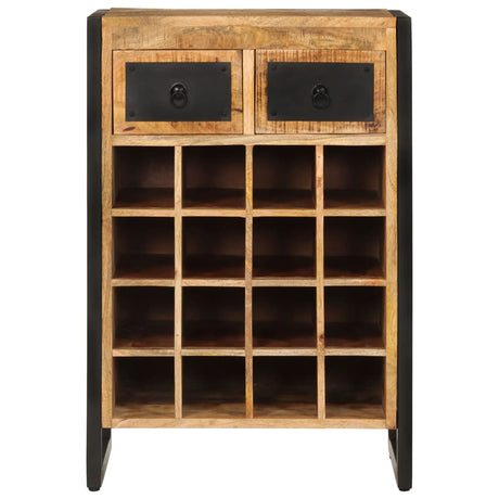 Wine Rack For 16 Bottles Solid Wood Mango