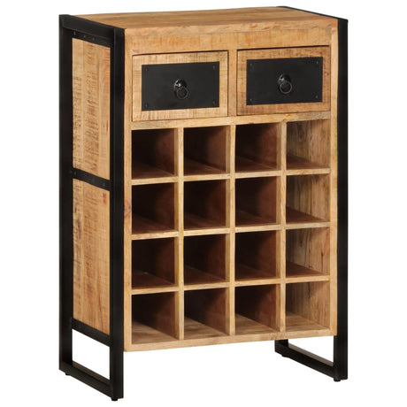 Wine Rack For 16 Bottles Solid Wood Mango
