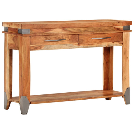 Bedside Cabinet Solid Acacia Wood