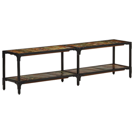 Tv Cabinet 150X30X Solid Wood Reclaimed