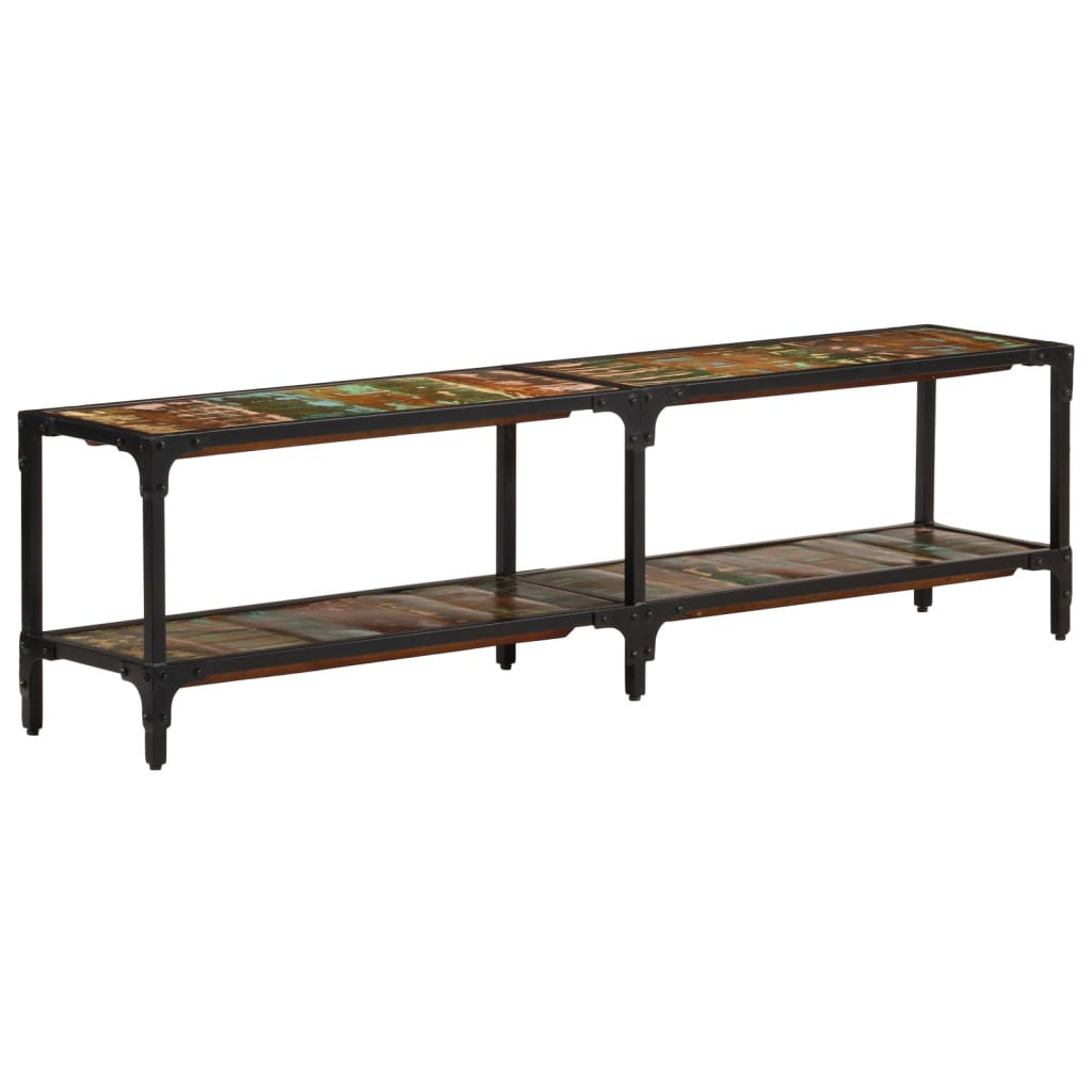Tv Cabinet 150X30X Solid Wood Reclaimed