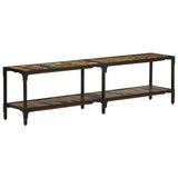 Tv Cabinet 150X30X Solid Wood Reclaimed