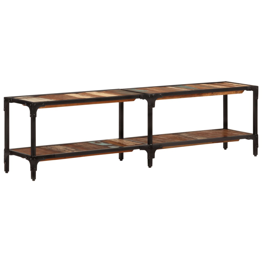 Tv Cabinet 150X30X Solid Wood Reclaimed