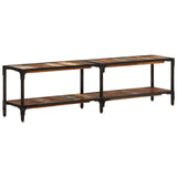 Tv Cabinet 150X30X Solid Wood Reclaimed