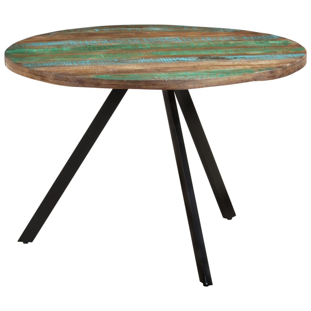 Dining Table 110X75 Cm Solid Wood Reclaimed
