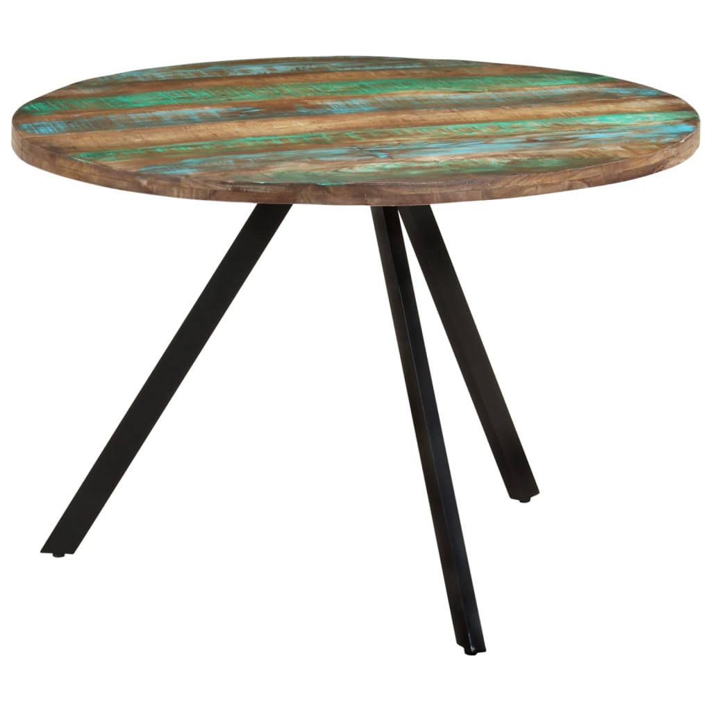 Dining Table 110X75 Cm Solid Wood Reclaimed