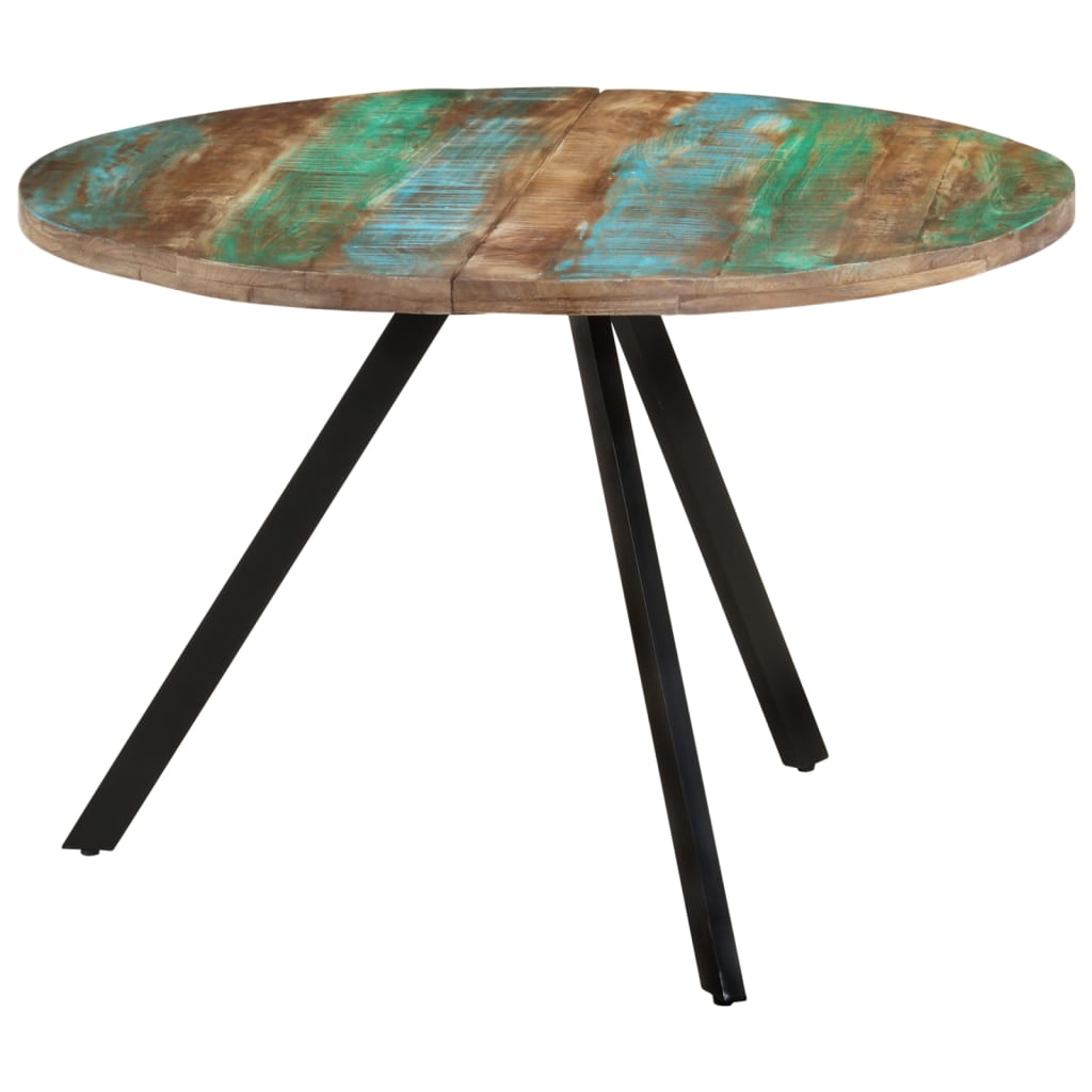 Dining Table 110X75 Cm Solid Wood Reclaimed