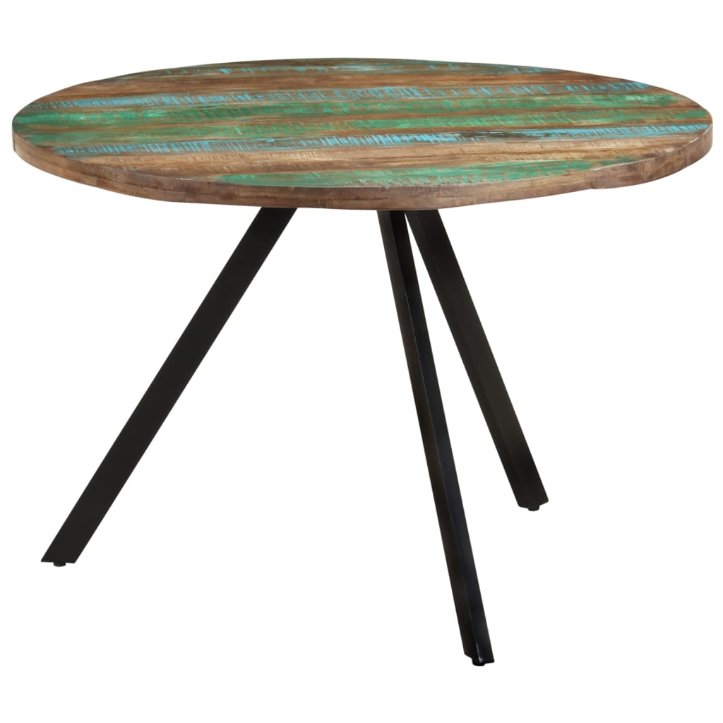 Dining Table 110X75 Cm Solid Wood Reclaimed