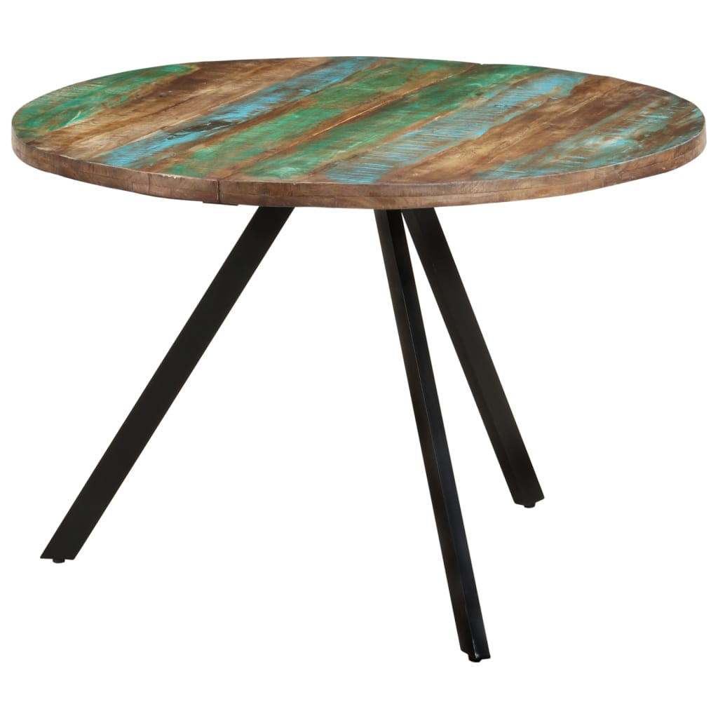 Dining Table 110X75 Cm Solid Wood Reclaimed