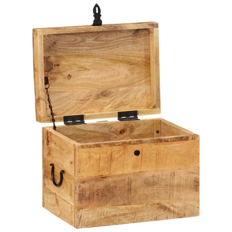 Storage Box 39X28X31 Cm Solid Wood Mango