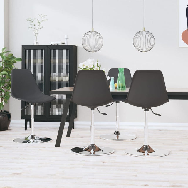 Swivel Dining Chairs 4 Pcs Pp