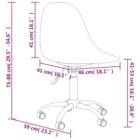 Swivel Dining Chairs 2 Pcs Pp