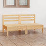 Garden 2-Seater Sofa Solid Pinewood