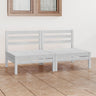 Garden 2-Seater Sofa Solid Pinewood