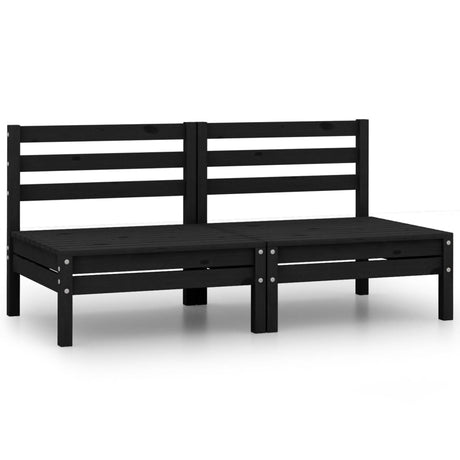 Garden 2-Seater Sofa Solid Pinewood