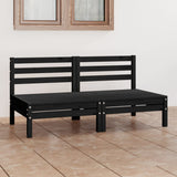 Garden 2-Seater Sofa Solid Pinewood