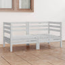 Garden 2-Seater Sofa Solid Pinewood