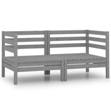 Garden 2-Seater Sofa Solid Pinewood